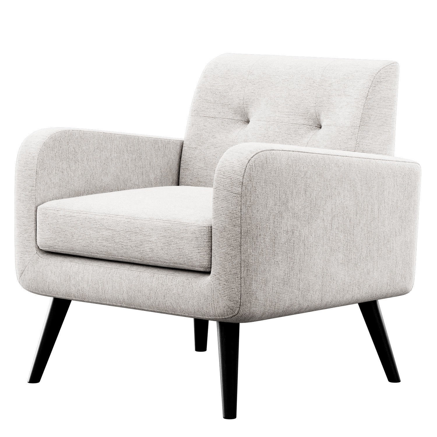 Almeda Upholstered Armchair - Game-Ready 3D Model - View 8