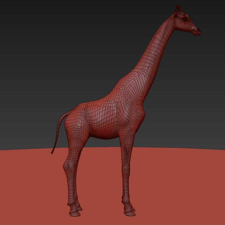 Photoreal Giraffe 3D Model – Rigged Animation with Textures, FBX & OBJ - View 31