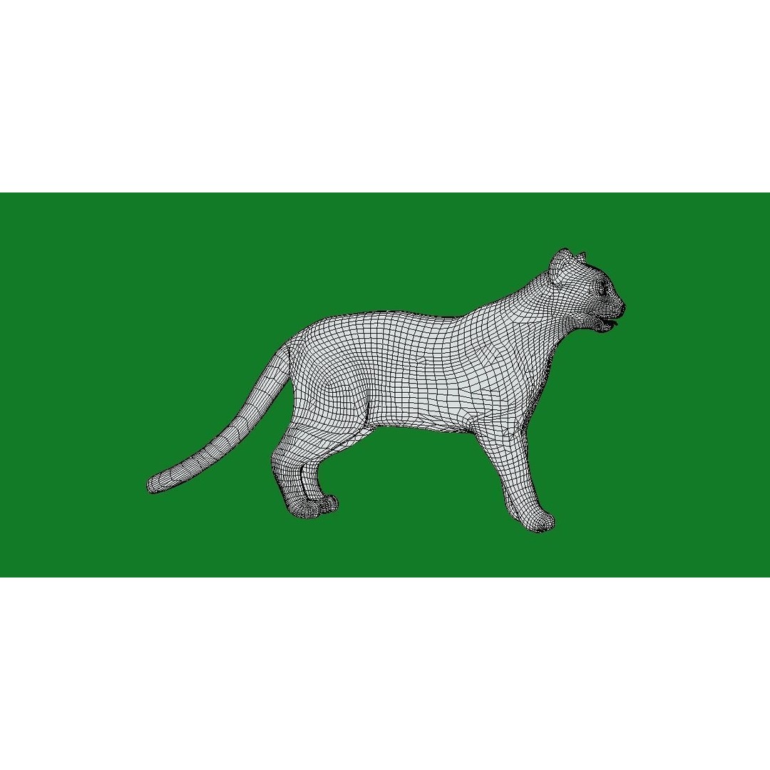 American Margay Cat 3D Model – Low Poly Game Ready with PBR Textures - View 14