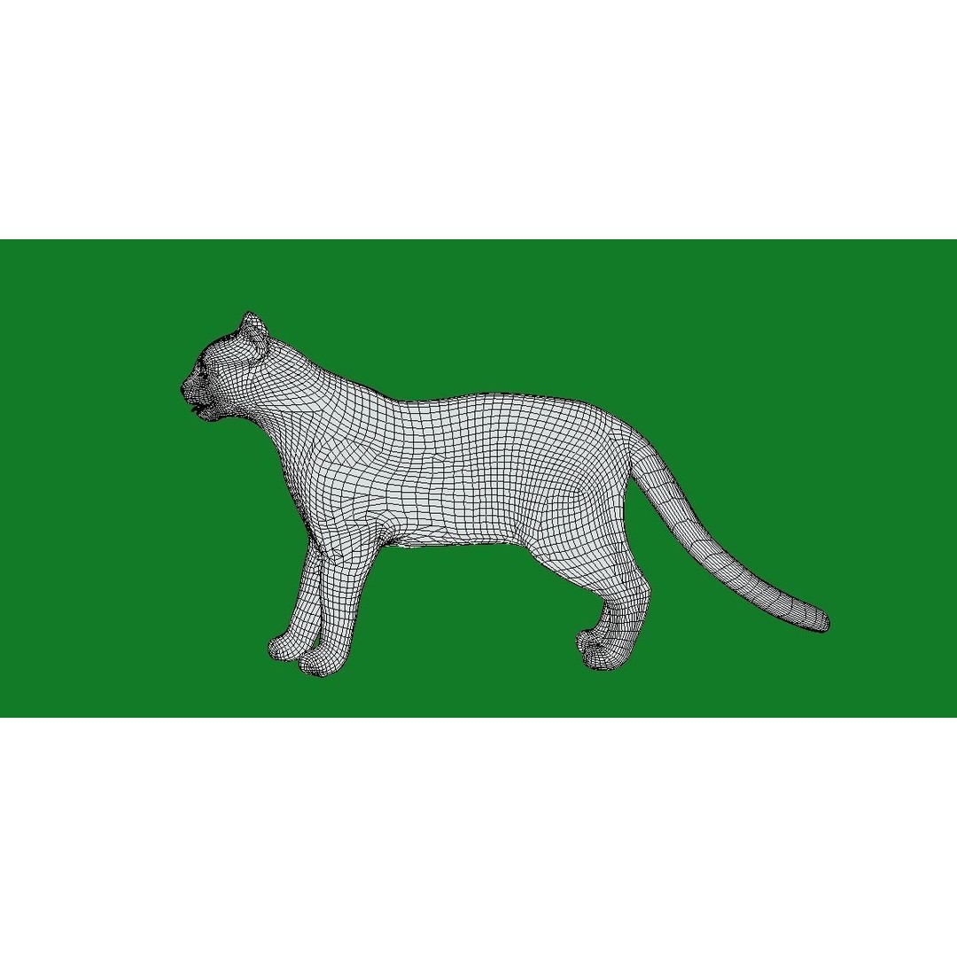 American Margay Cat 3D Model – Low Poly Game Ready with PBR Textures - View 15