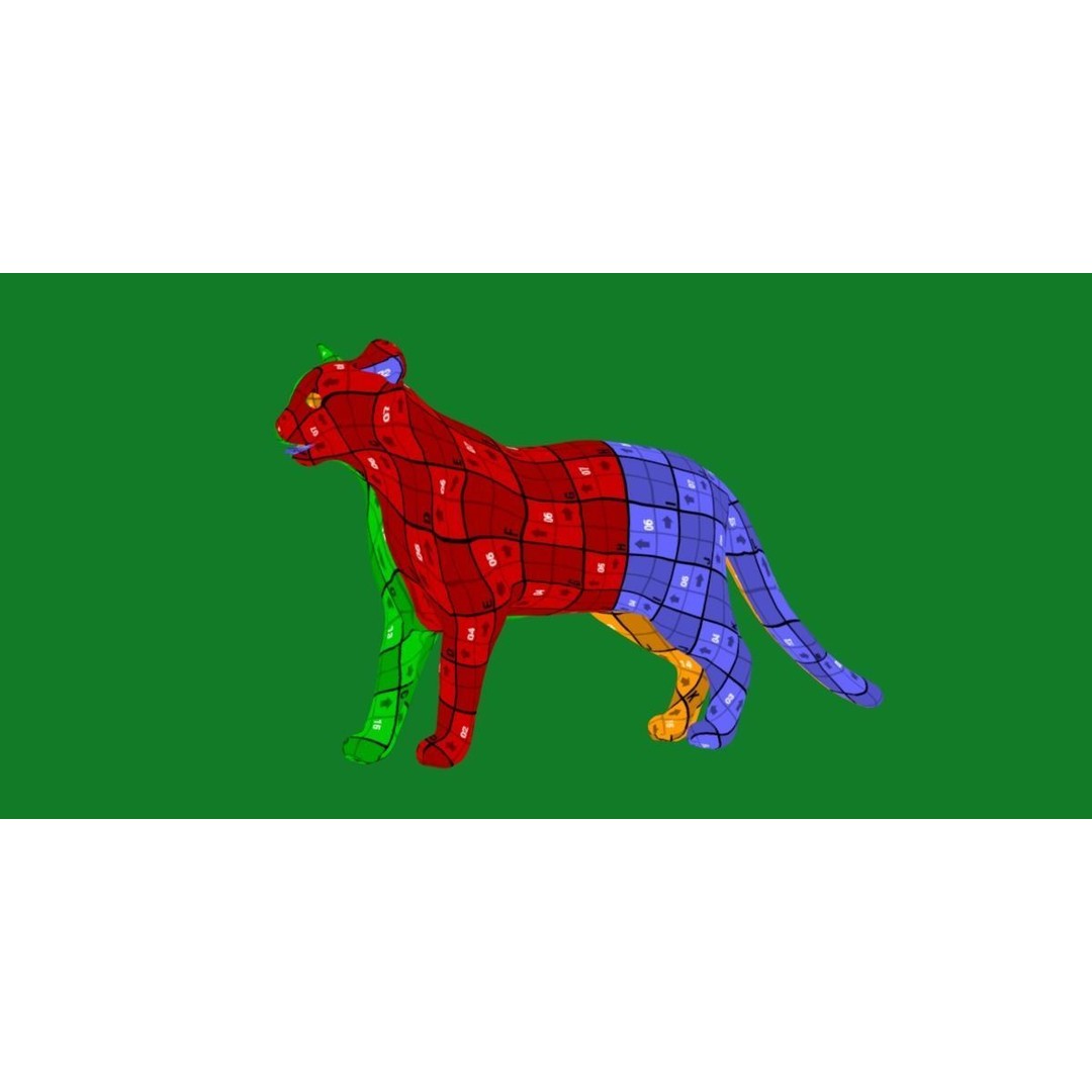 American Margay Cat 3D Model – Low Poly Game Ready with PBR Textures - View 19