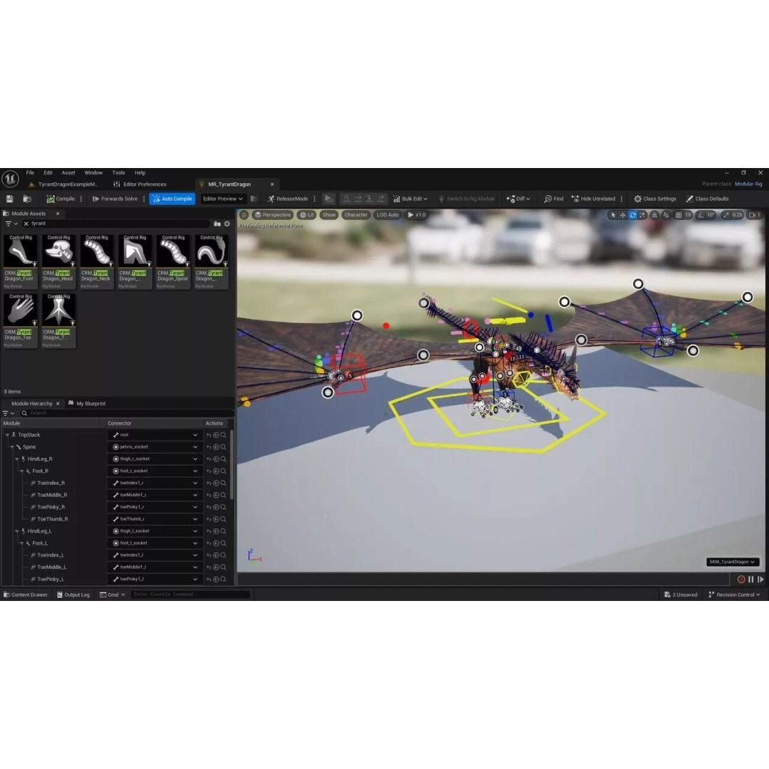 Dragon 3D Model – Animated Low-Poly Rigged Creature, FBX - View 9
