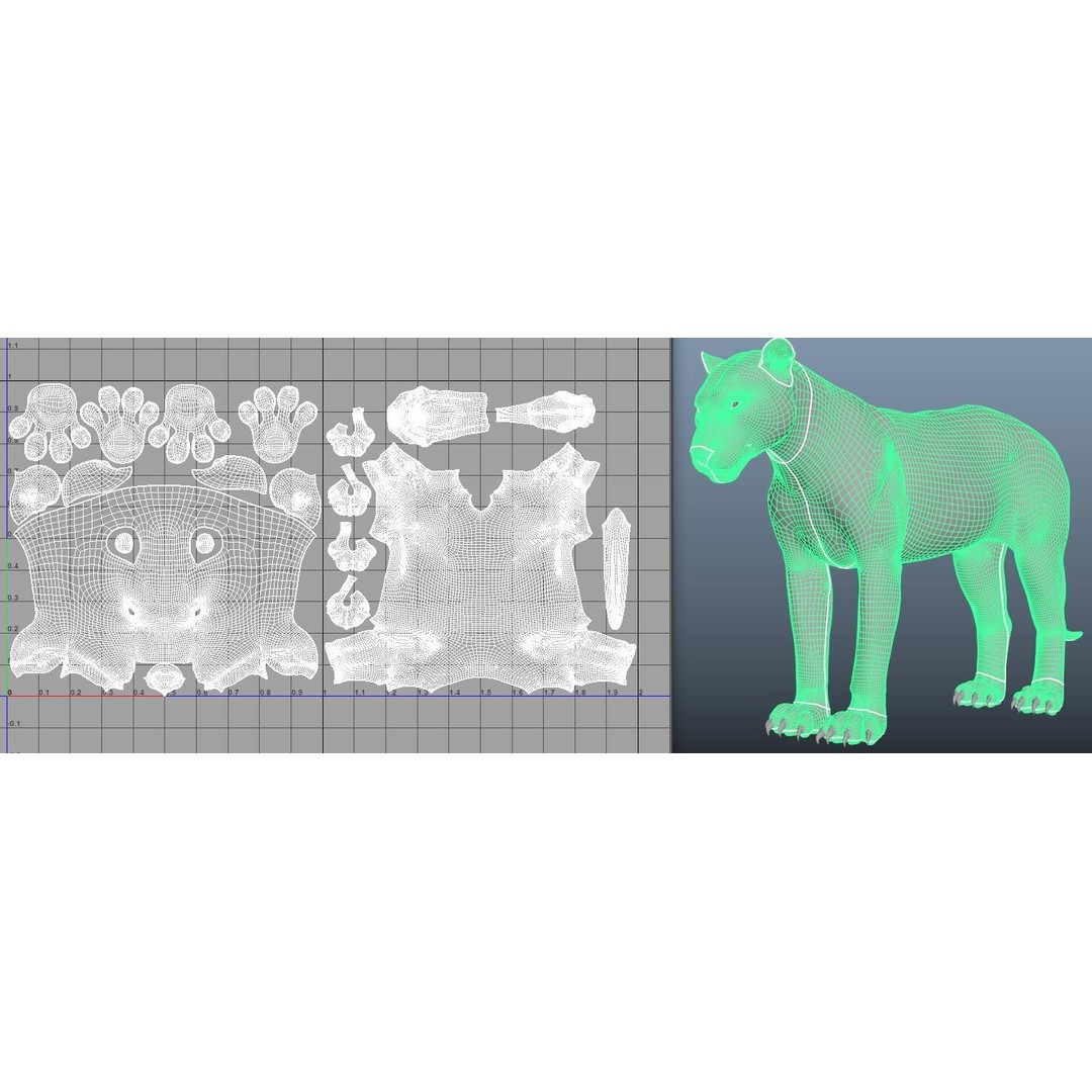 Tiger 3D Model – Rigged High Poly Character with Textures, FBX - View 15