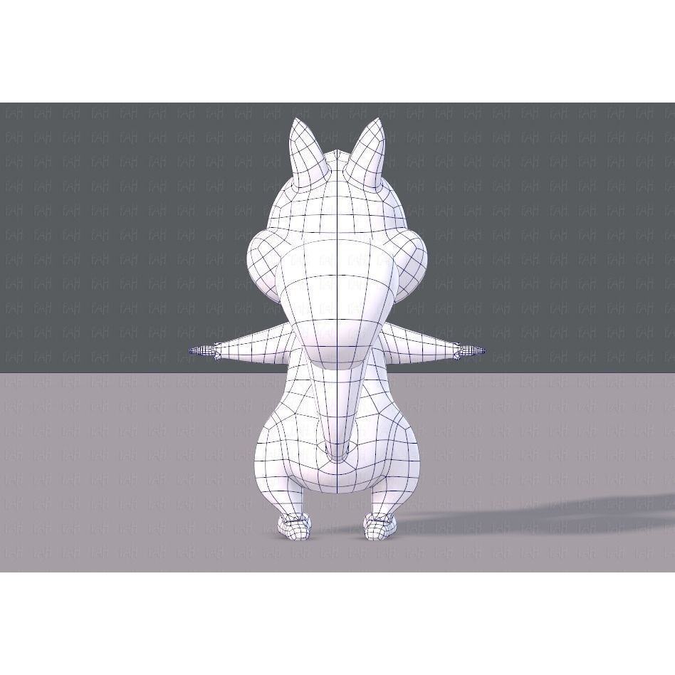 Squirrel 3D Model – Low Poly Cartoon Animal for Animation - View 15