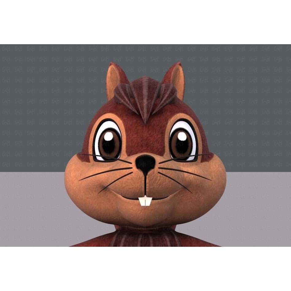 Squirrel 3D Model – Low Poly Cartoon Animal for Animation - View 19