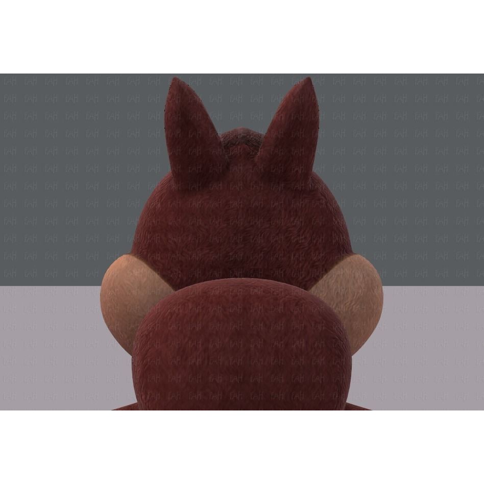 Squirrel 3D Model – Low Poly Cartoon Animal for Animation - View 23