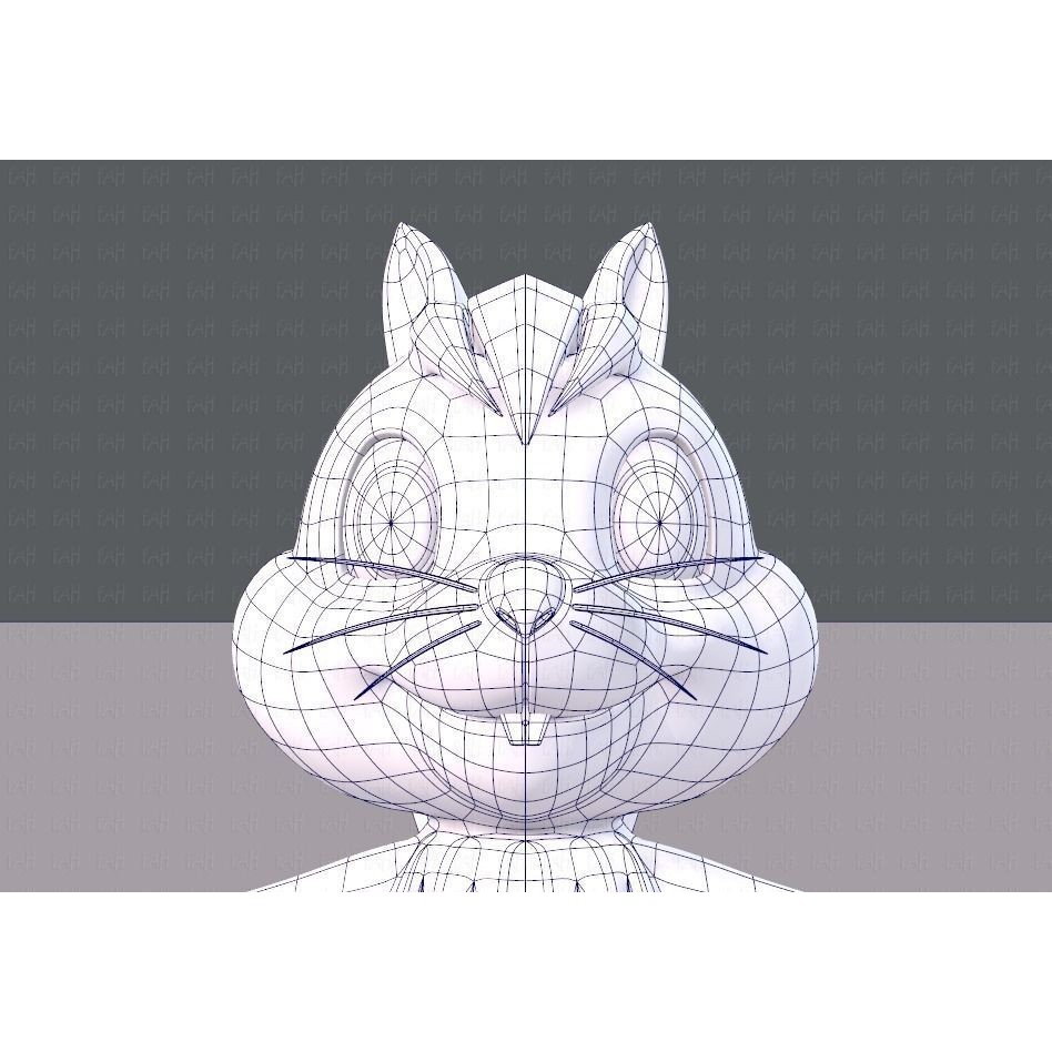 Squirrel 3D Model – Low Poly Cartoon Animal for Animation - View 27