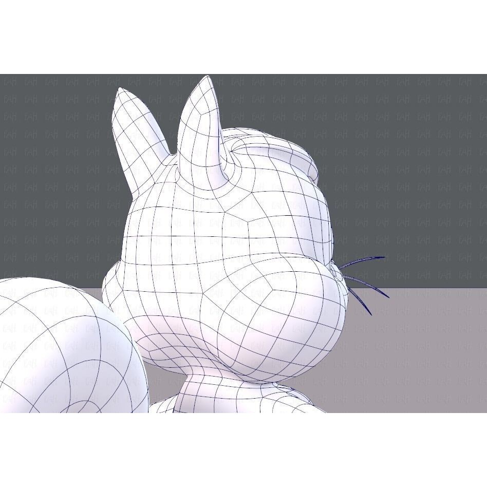 Squirrel 3D Model – Low Poly Cartoon Animal for Animation - View 30