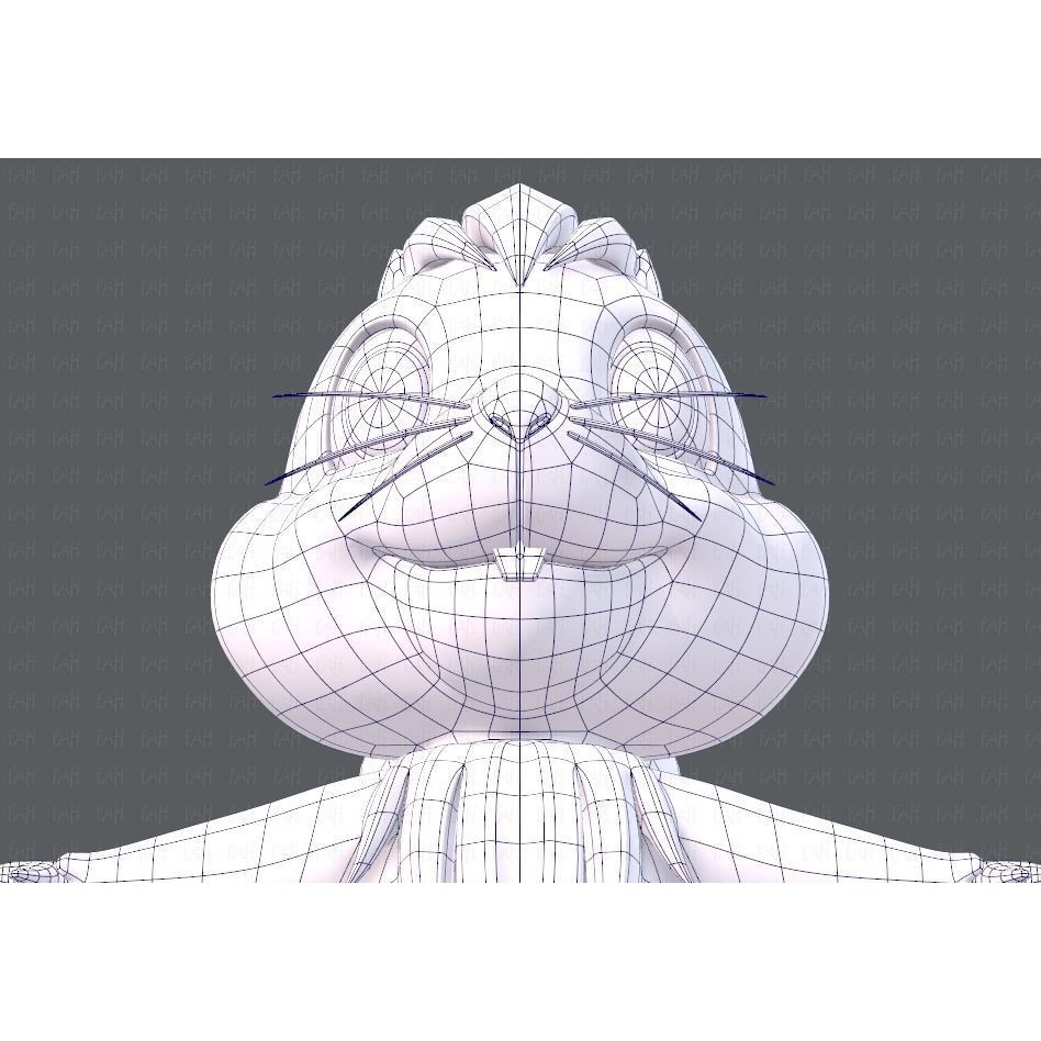 Squirrel 3D Model – Low Poly Cartoon Animal for Animation - View 42