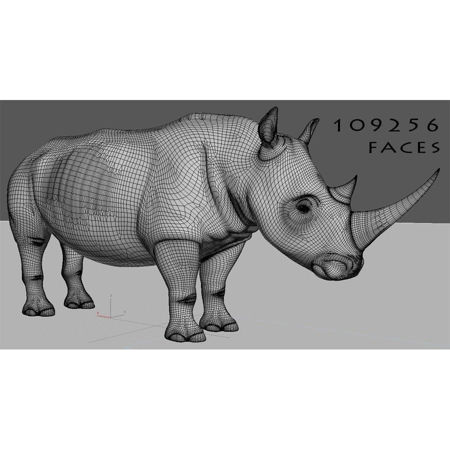 Rhinoceros 3D Model – Realistic High Poly Game Asset, FBX - View 31