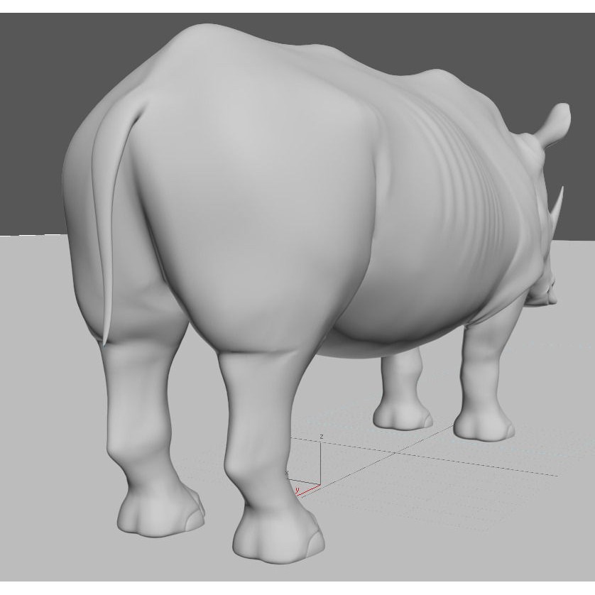 Rhinoceros 3D Model – Realistic High Poly Game Asset, FBX - View 33