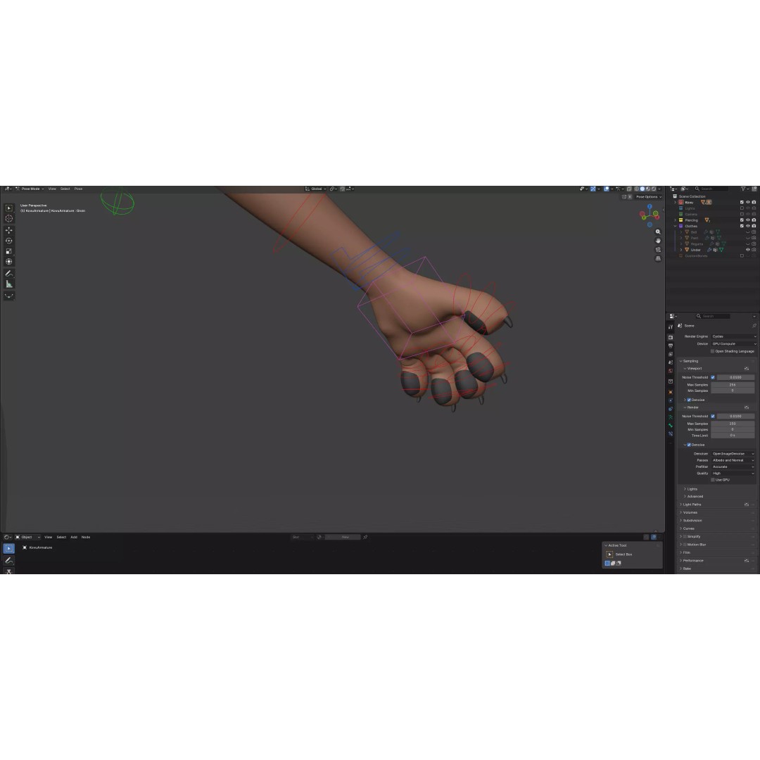 Kovu Anthro Wolf 3D Model – Low Poly Rigged Character, Blender & More - View 27