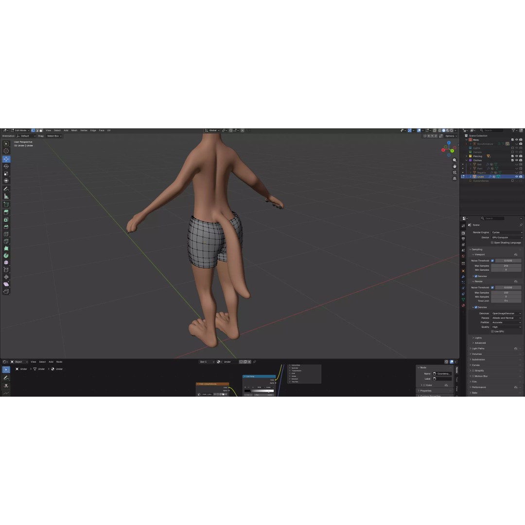 Kovu Anthro Wolf 3D Model – Low Poly Rigged Character, Blender & More - View 37
