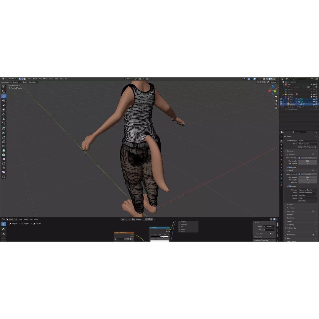 Kovu Anthro Wolf 3D Model – Low Poly Rigged Character, Blender & More - View 39