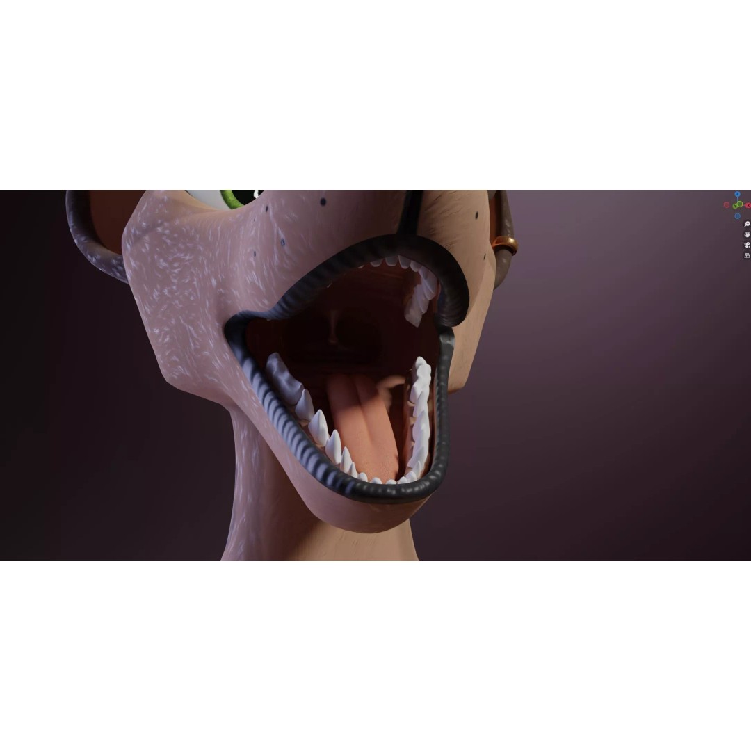 Kovu Anthro Wolf 3D Model – Low Poly Rigged Character, Blender & More - View 45