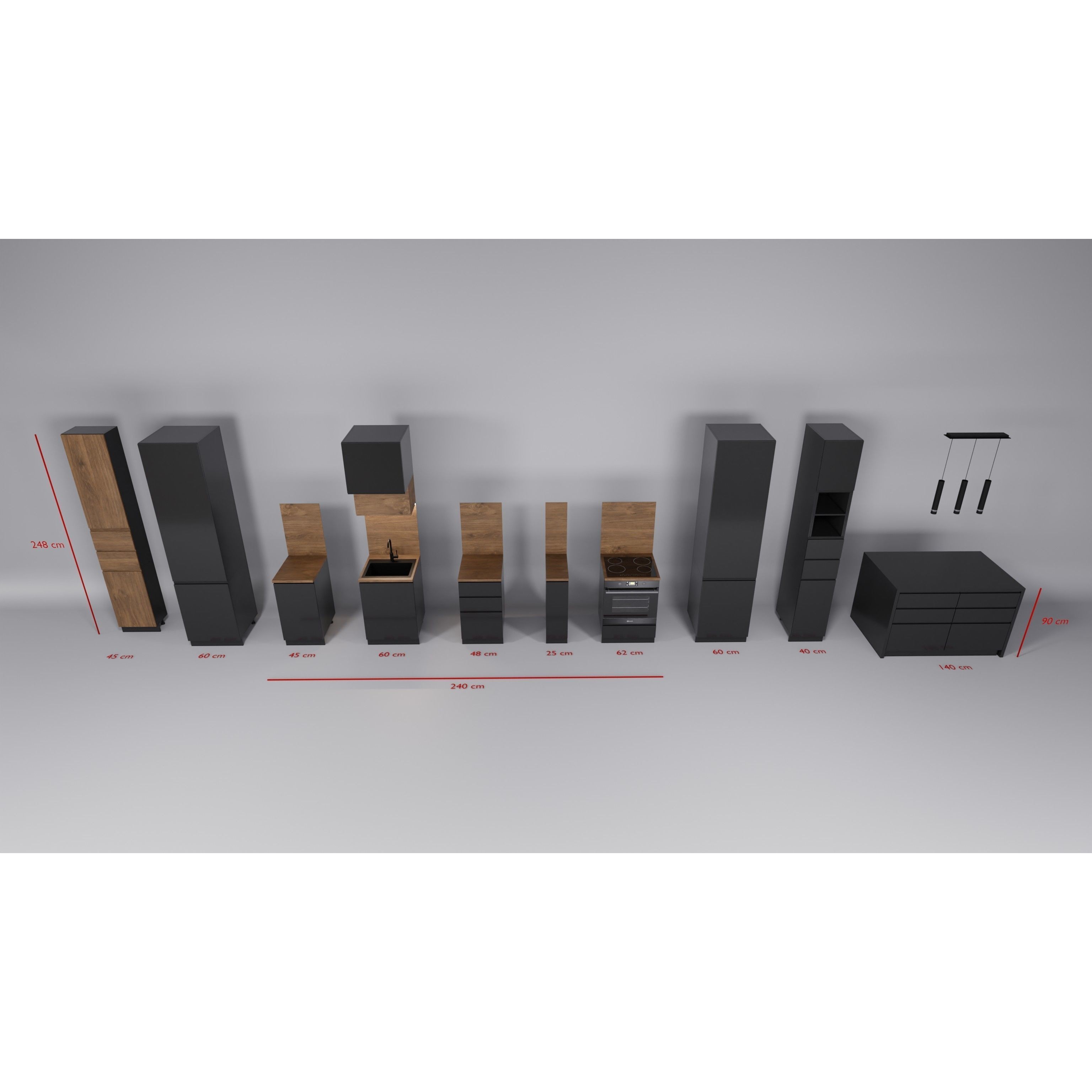 Luxury Kitchen Assets SET 1 - Low-Poly 3D Model - View 6