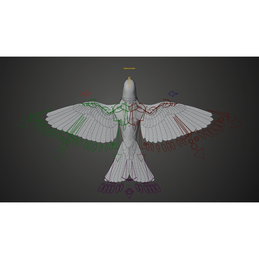Sparrow 3D Model – Realistic Animated Bird with Rigging and PBR Textures - View 19