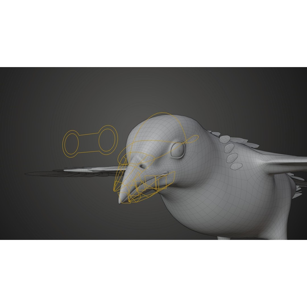 Sparrow 3D Model – Realistic Animated Bird with Rigging and PBR Textures - View 20