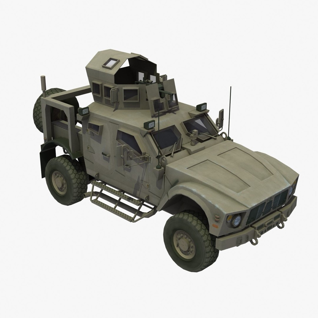 Dingo 2A2 APC 3D Model – Military Vehicle, PBR Textures, FBX