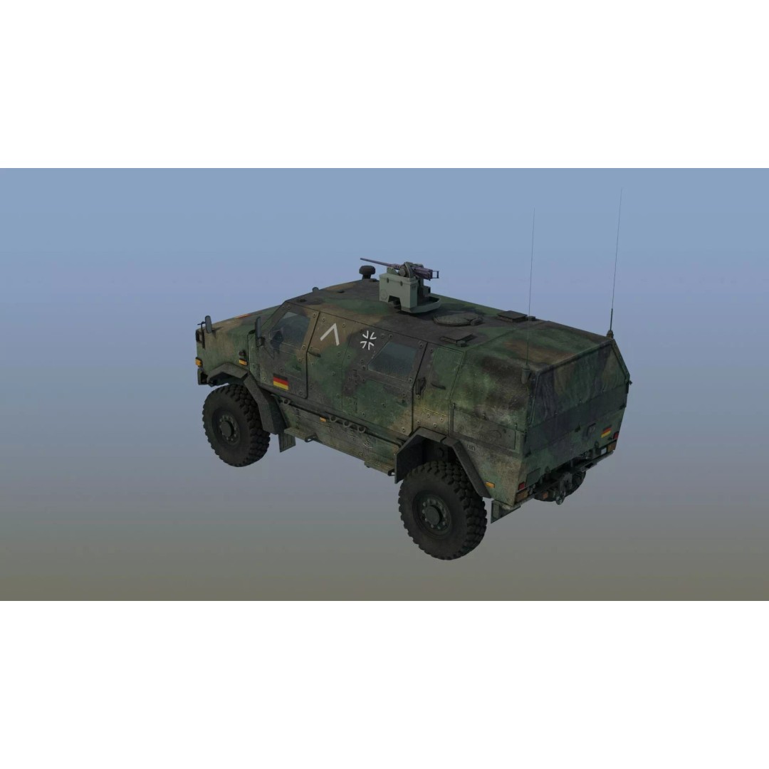 Dingo 2A2 APC 3D Model – Military Vehicle, PBR Textures, FBX - View 17