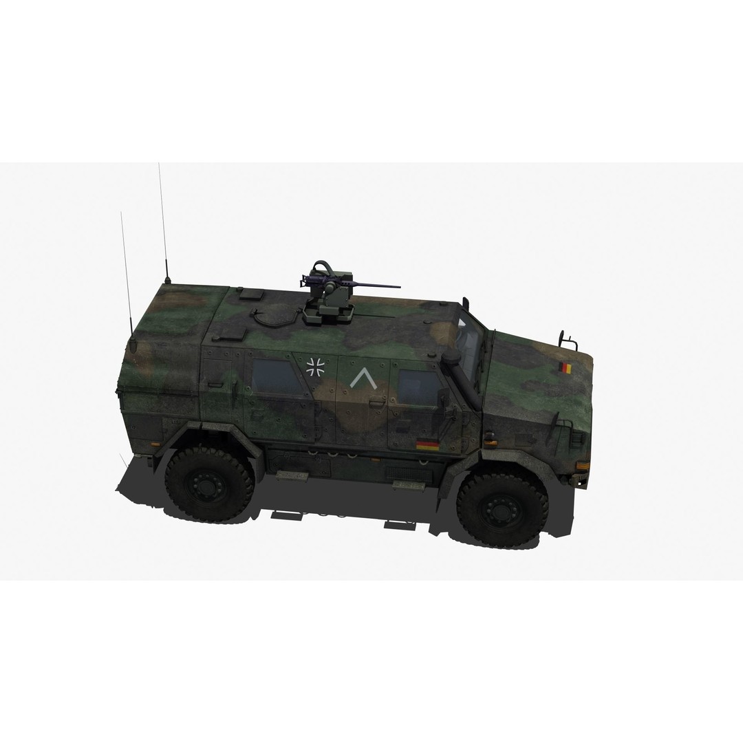 Dingo 2A2 APC 3D Model – Military Vehicle, PBR Textures, FBX - View 21