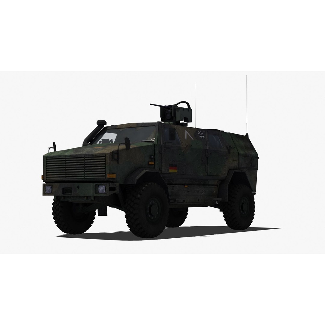 Dingo 2A2 APC 3D Model – Military Vehicle, PBR Textures, FBX - View 25