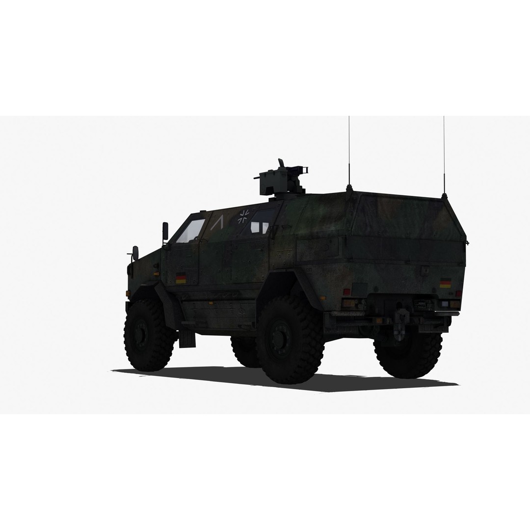 Dingo 2A2 APC 3D Model – Military Vehicle, PBR Textures, FBX - View 26