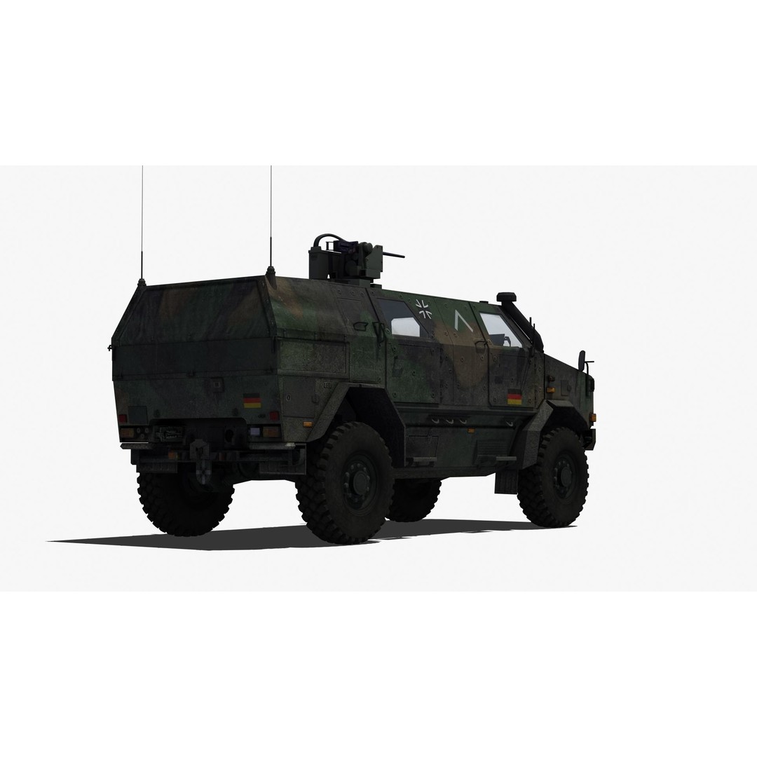 Dingo 2A2 APC 3D Model – Military Vehicle, PBR Textures, FBX - View 27