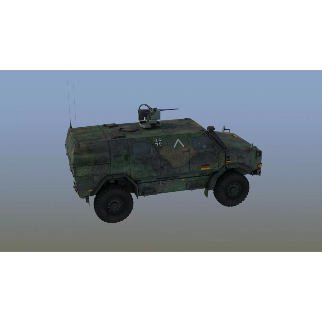 Dingo 2A2 APC 3D Model – Military Vehicle, PBR Textures, FBX - View 28