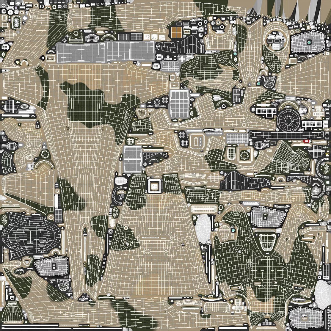 Combat Helicopter 3D Model – Desert Camouflage PBR Aircraft for Simulation - View 17