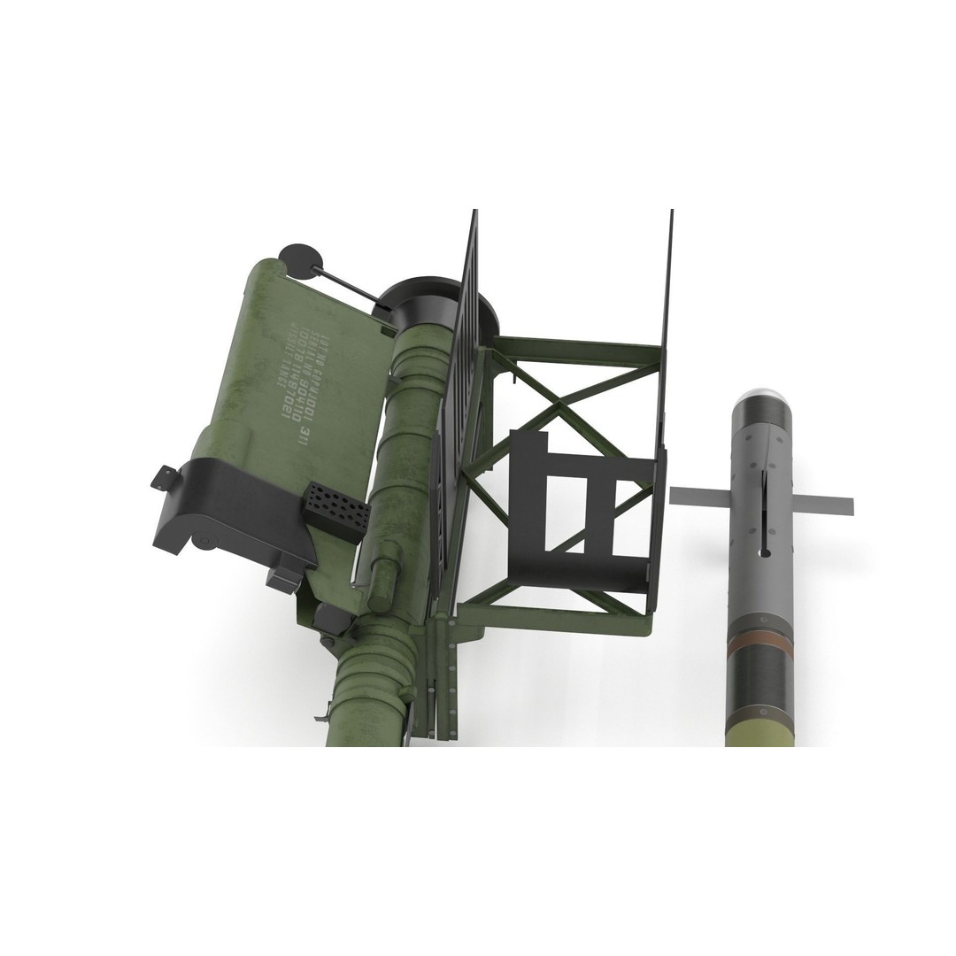 FIM 92 Stinger Missile 3D Model – High Poly Game Asset, FBX, OBJ - View 19