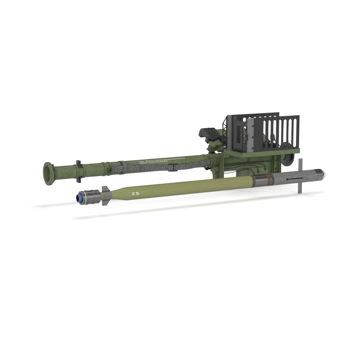 FIM 92 Stinger Missile 3D Model – High Poly Game Asset, FBX, OBJ - View 24
