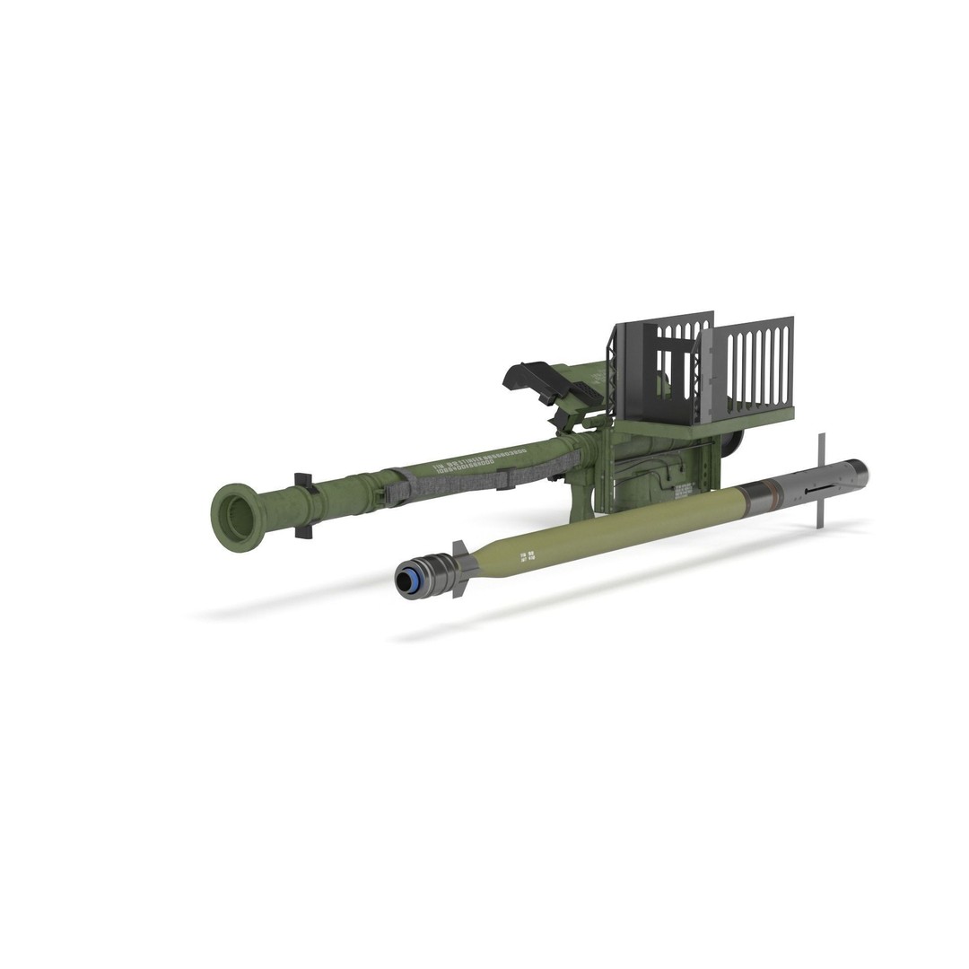 FIM 92 Stinger Missile 3D Model – High Poly Game Asset, FBX, OBJ - View 25