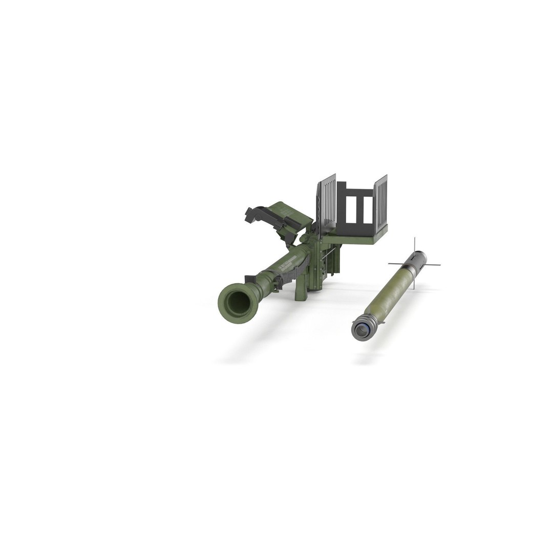 FIM 92 Stinger Missile 3D Model – High Poly Game Asset, FBX, OBJ - View 26