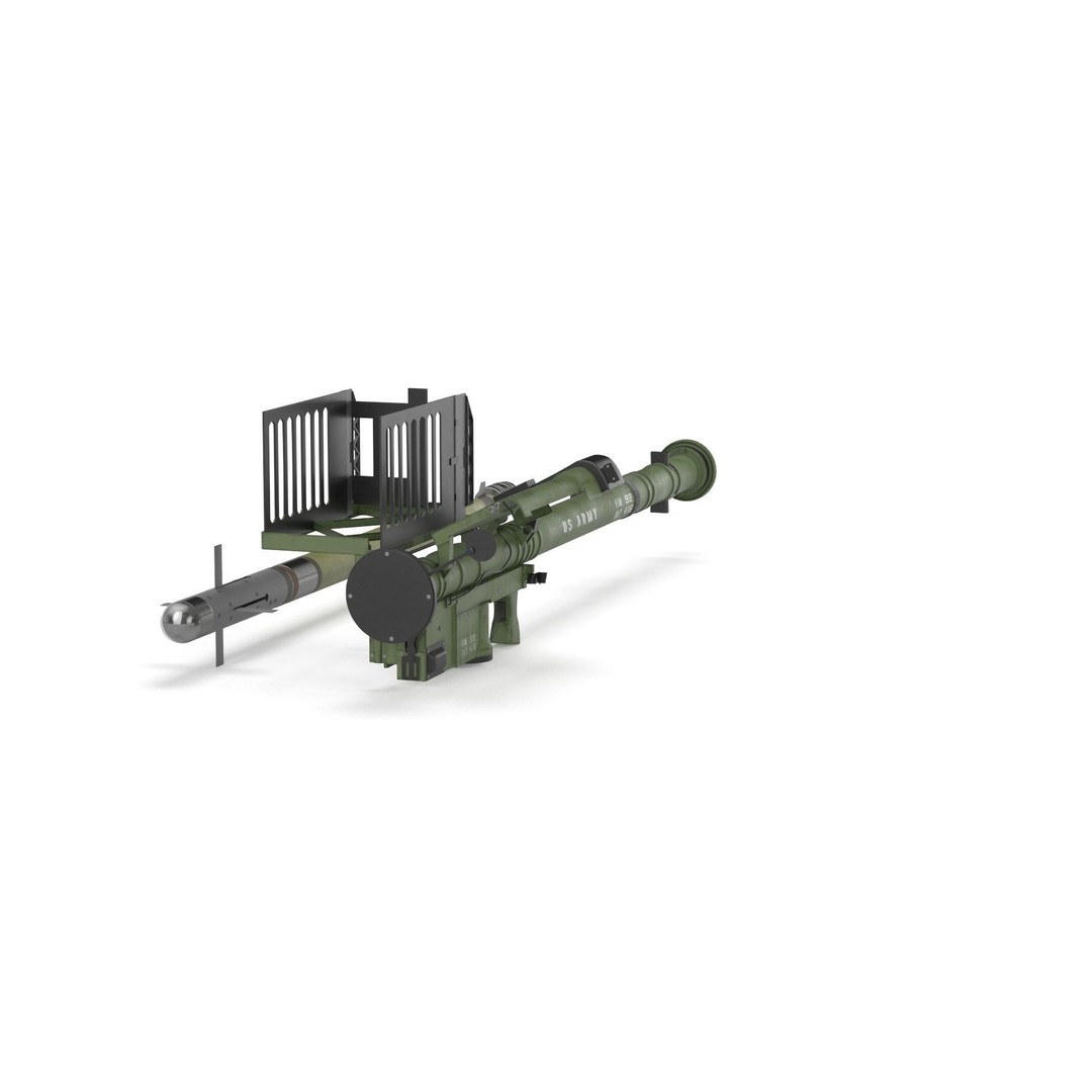 FIM 92 Stinger Missile 3D Model – High Poly Game Asset, FBX, OBJ - View 32