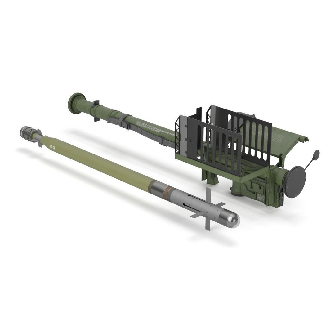 FIM 92 Stinger Missile 3D Model – High Poly Game Asset, FBX, OBJ - View 38