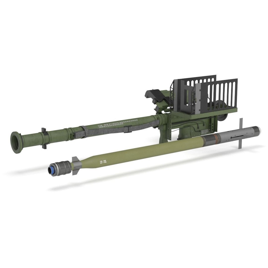 FIM 92 Stinger Missile 3D Model – High Poly Game Asset, FBX, OBJ - View 40