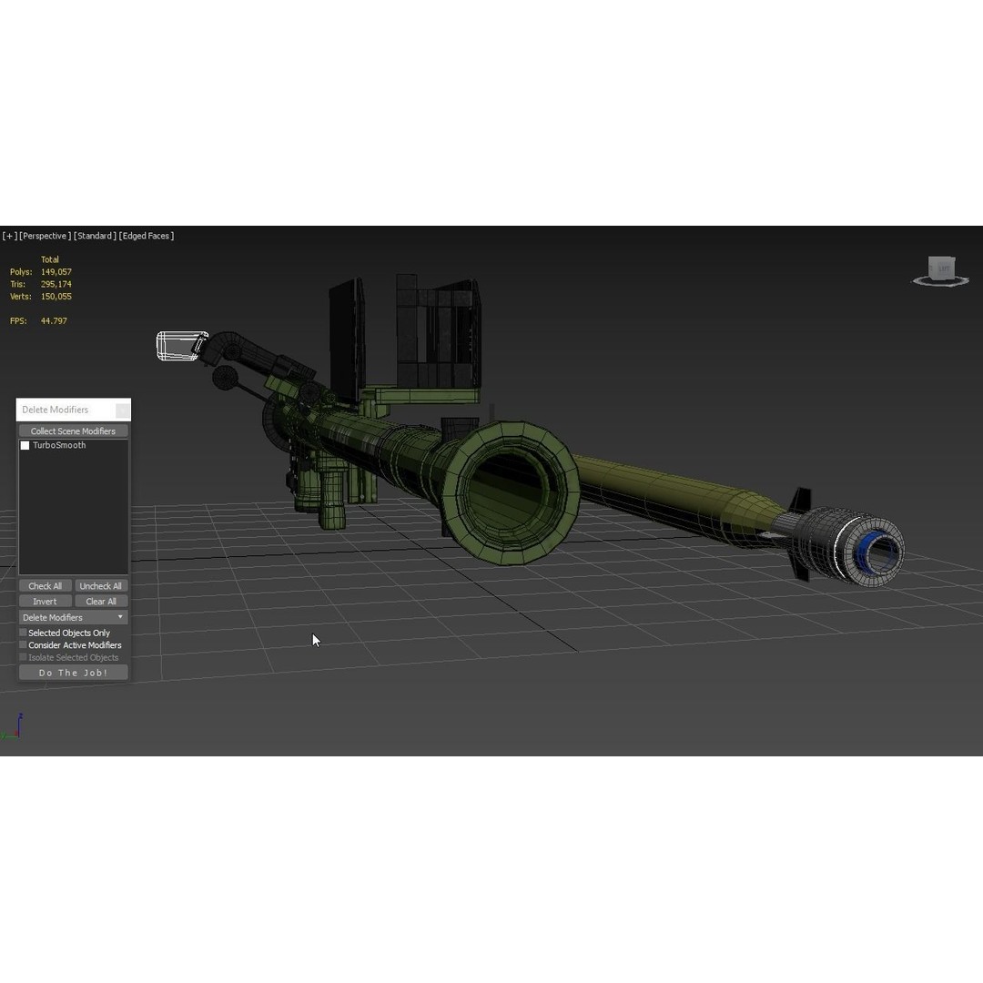 FIM 92 Stinger Missile 3D Model – High Poly Game Asset, FBX, OBJ - View 6