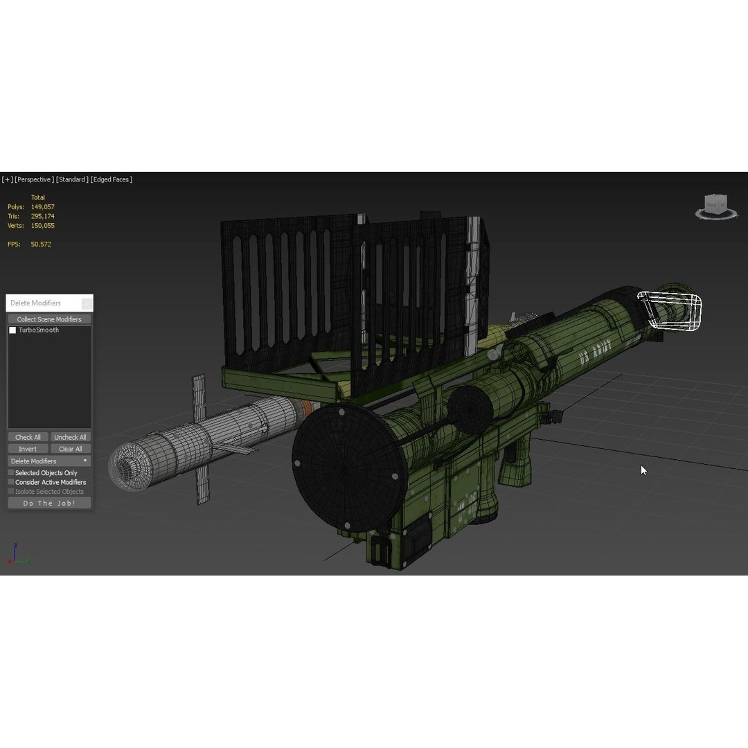 FIM 92 Stinger Missile 3D Model – High Poly Game Asset, FBX, OBJ - View 7