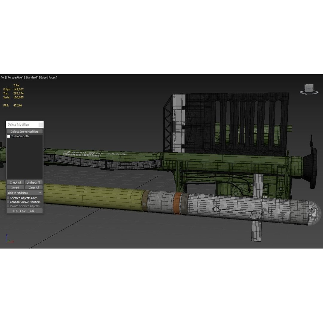 FIM 92 Stinger Missile 3D Model – High Poly Game Asset, FBX, OBJ - View 8