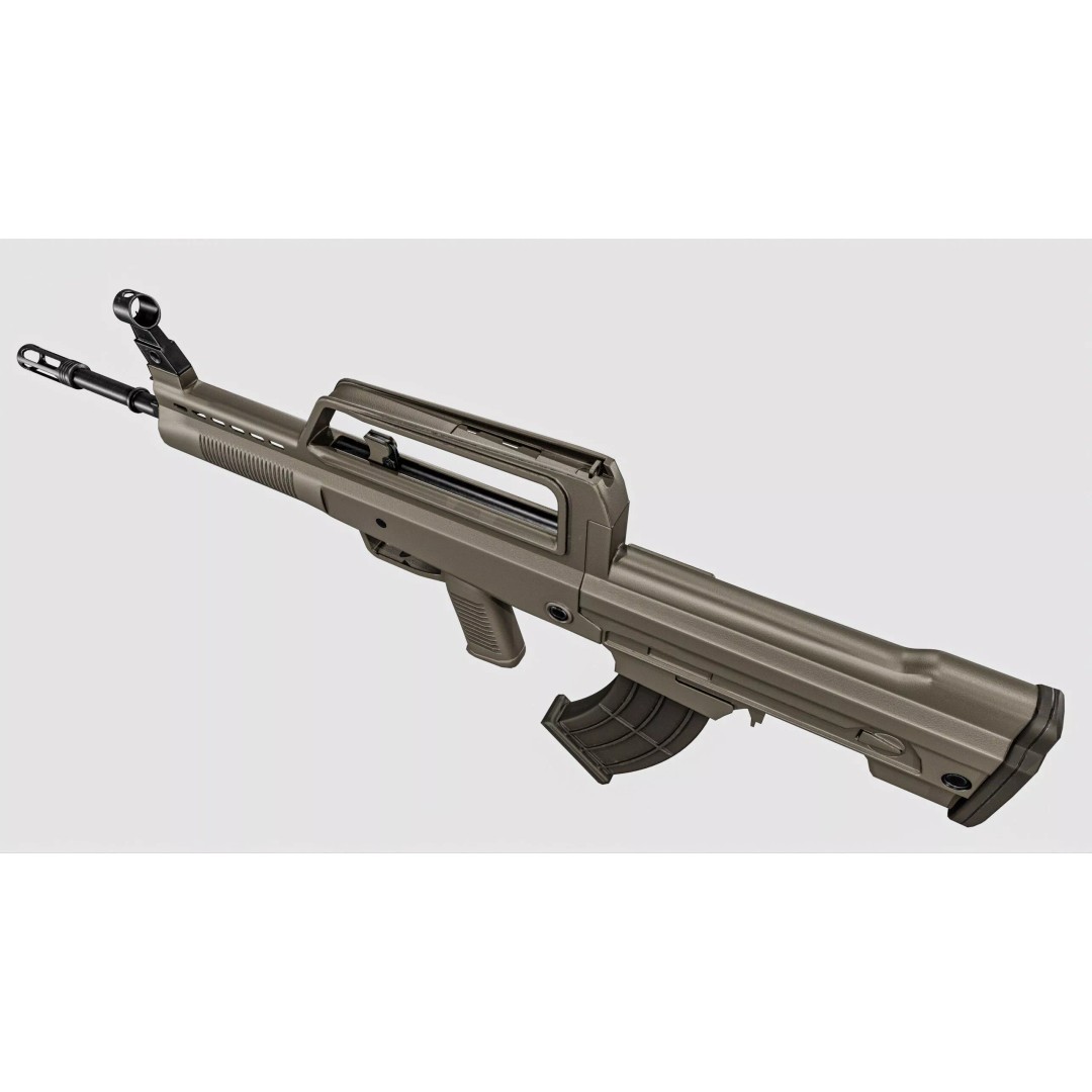 QBZX 95 Assault Rifle 3D Model – Low Poly PBR Game Asset, FBX - View 10