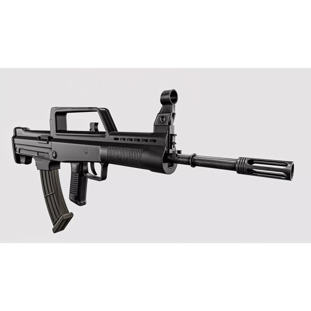 QBZX 95 Assault Rifle 3D Model – Low Poly PBR Game Asset, FBX - View 12