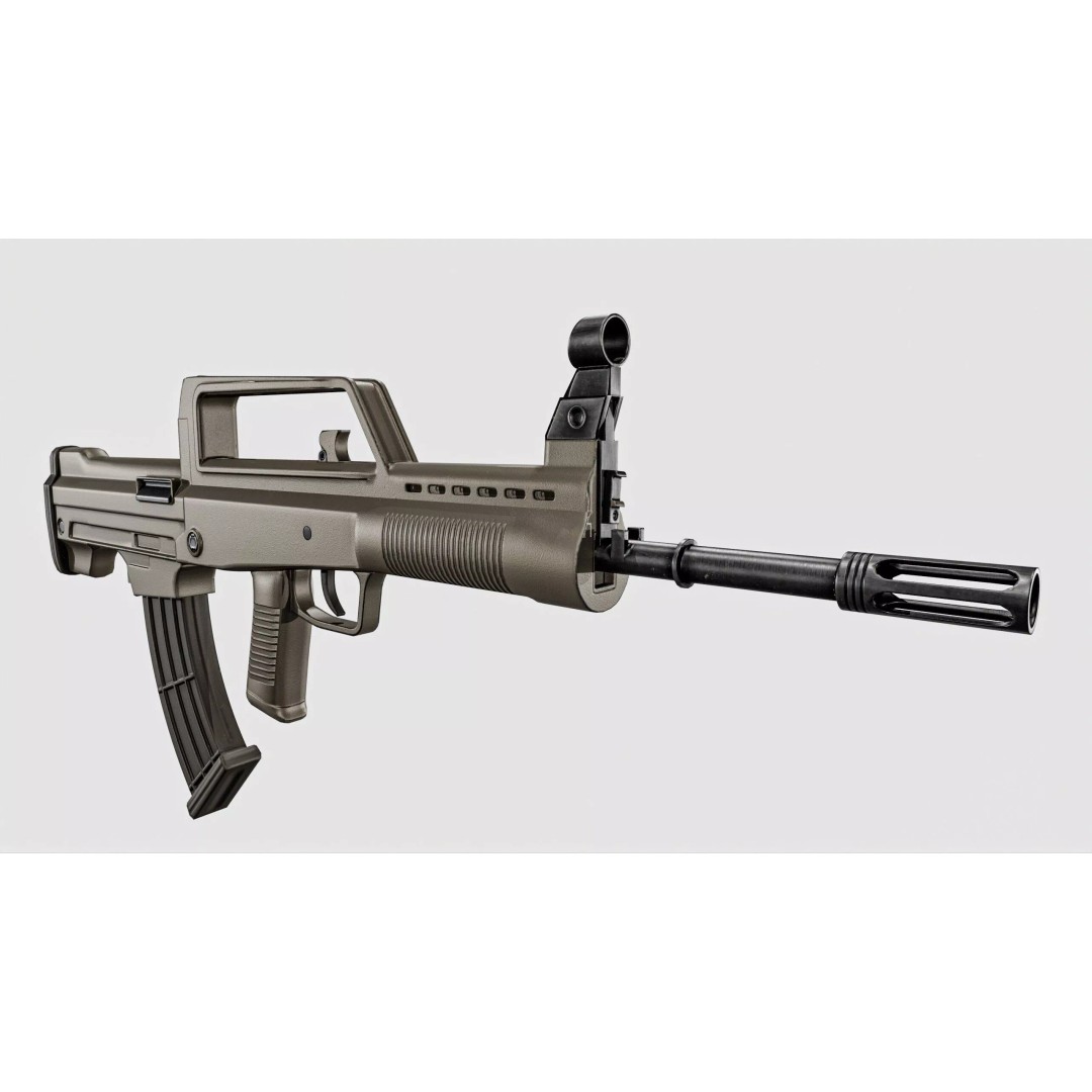 QBZX 95 Assault Rifle 3D Model – Low Poly PBR Game Asset, FBX - View 13