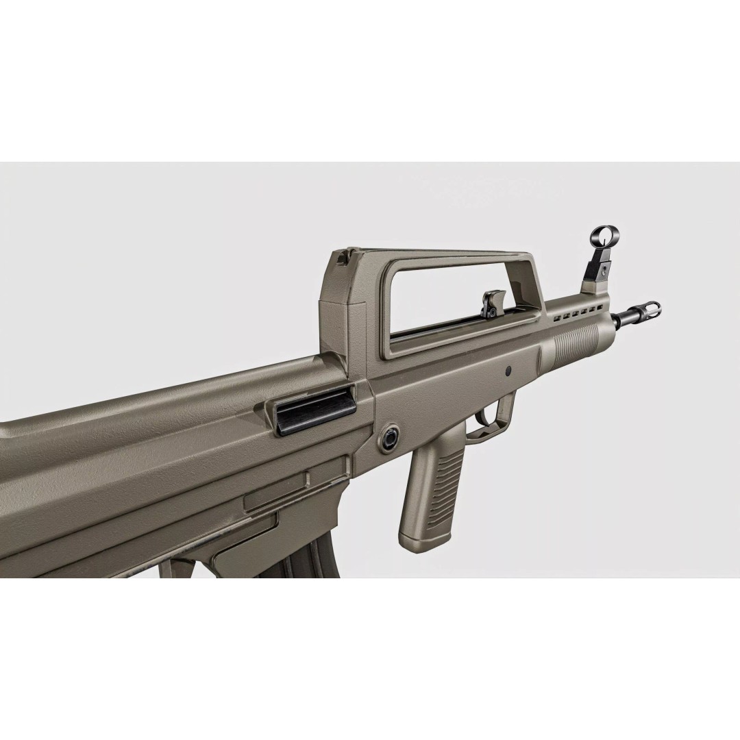 QBZX 95 Assault Rifle 3D Model – Low Poly PBR Game Asset, FBX - View 14