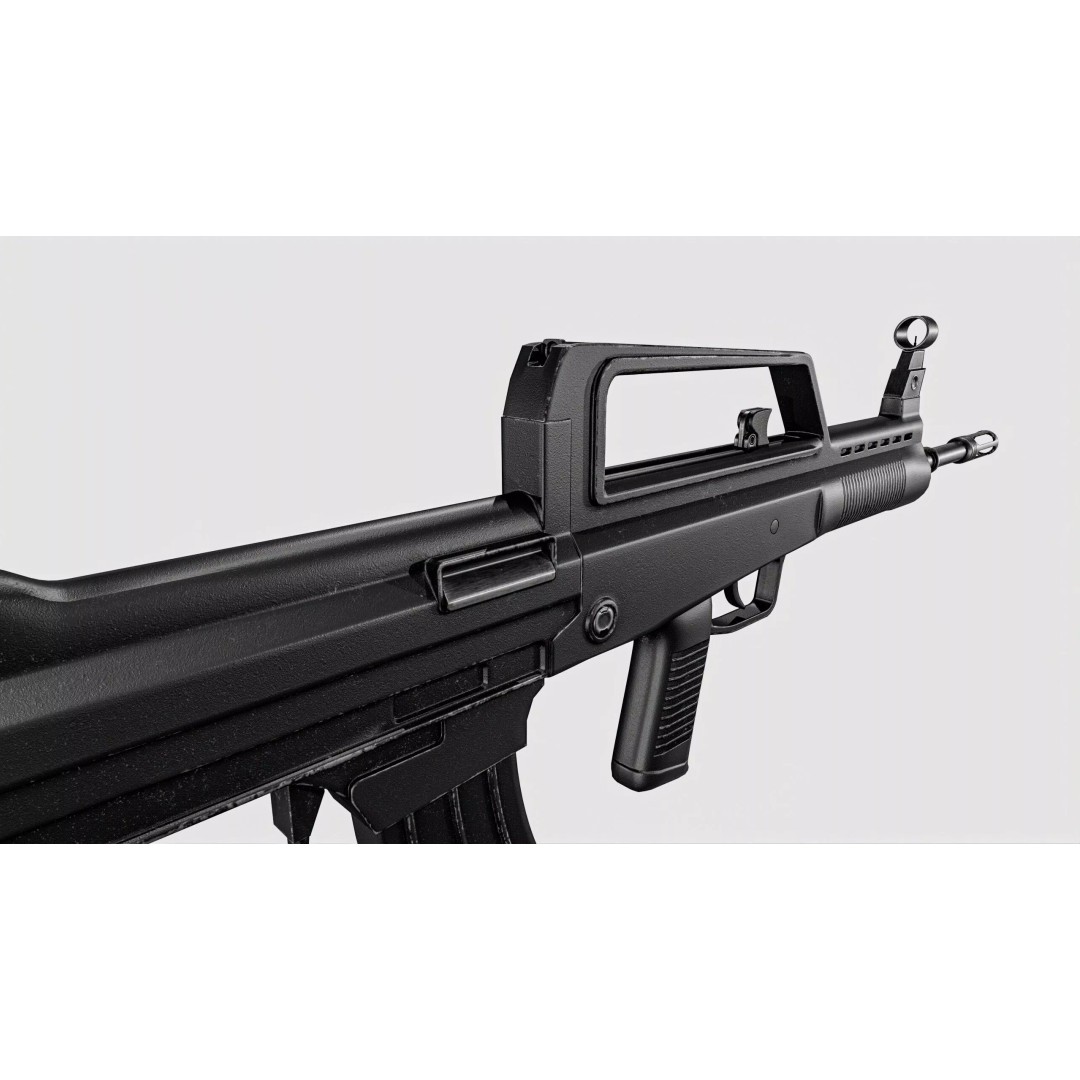 QBZX 95 Assault Rifle 3D Model – Low Poly PBR Game Asset, FBX - View 15
