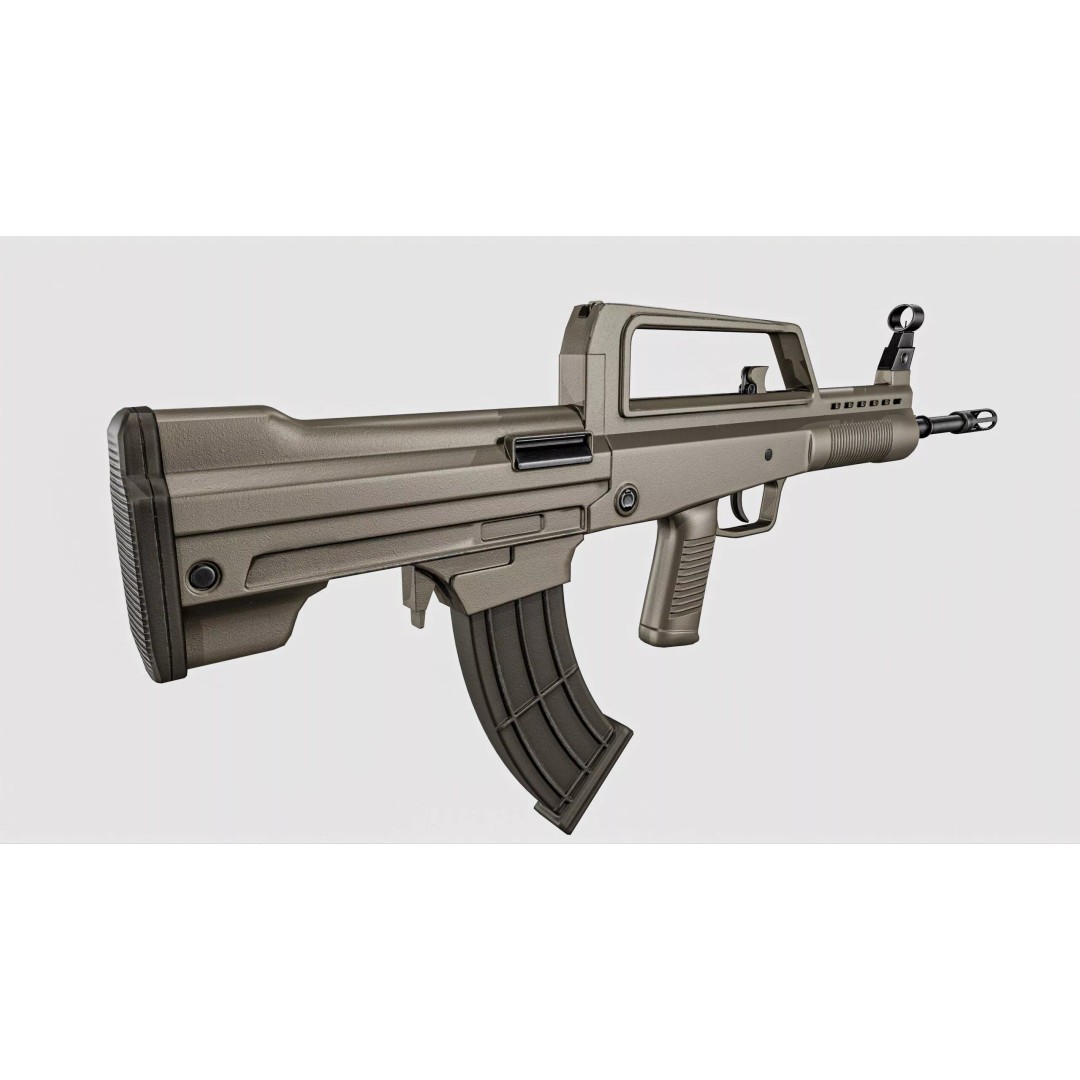 QBZX 95 Assault Rifle 3D Model – Low Poly PBR Game Asset, FBX - View 17