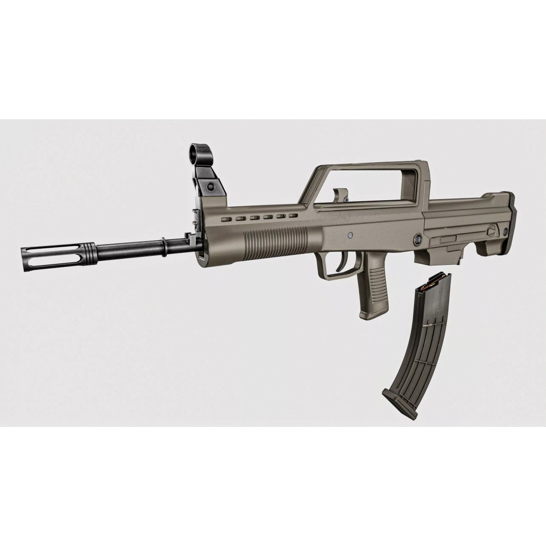 QBZX 95 Assault Rifle 3D Model – Low Poly PBR Game Asset, FBX - View 18