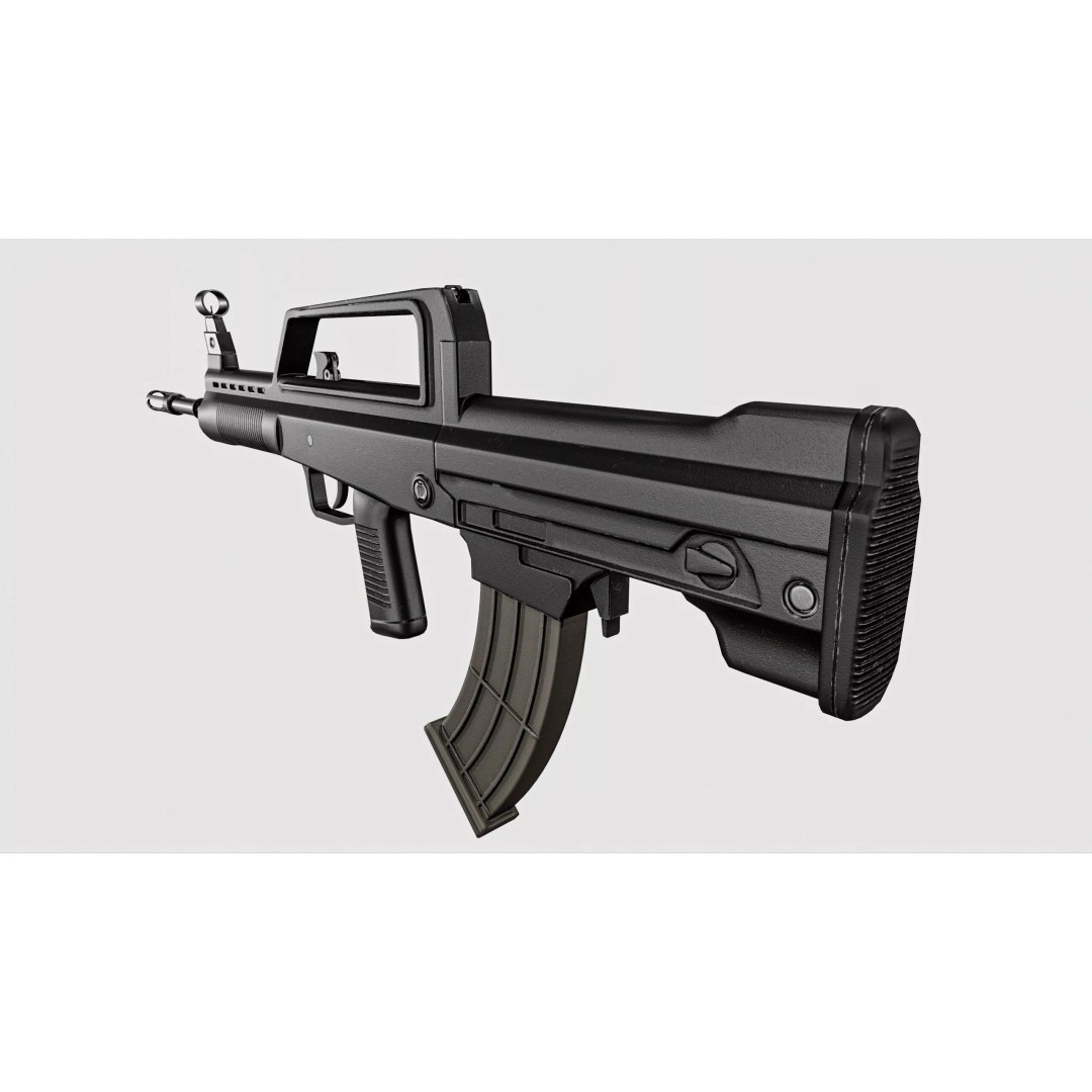 QBZX 95 Assault Rifle 3D Model – Low Poly PBR Game Asset, FBX - View 19