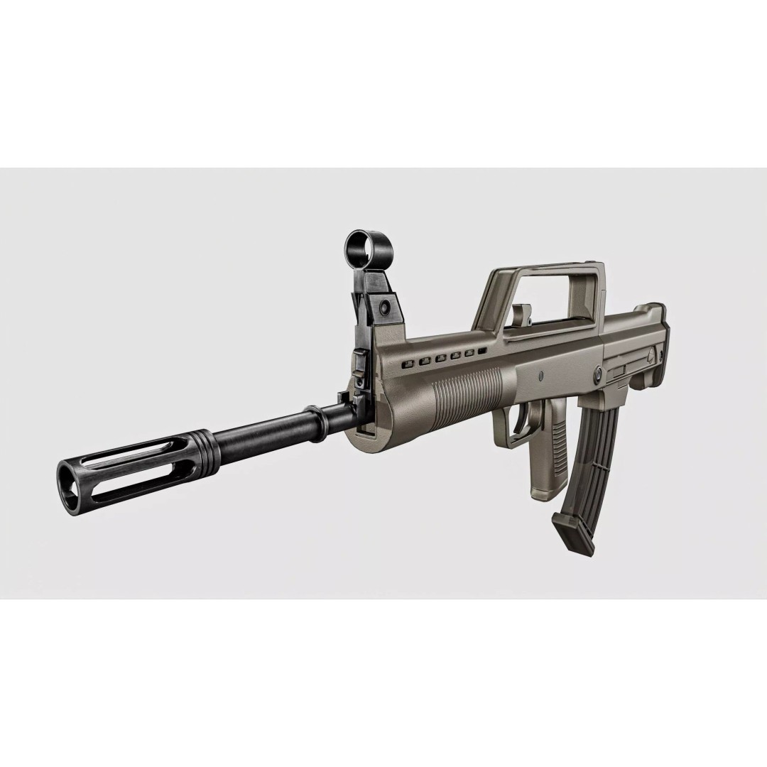 QBZX 95 Assault Rifle 3D Model – Low Poly PBR Game Asset, FBX - View 21