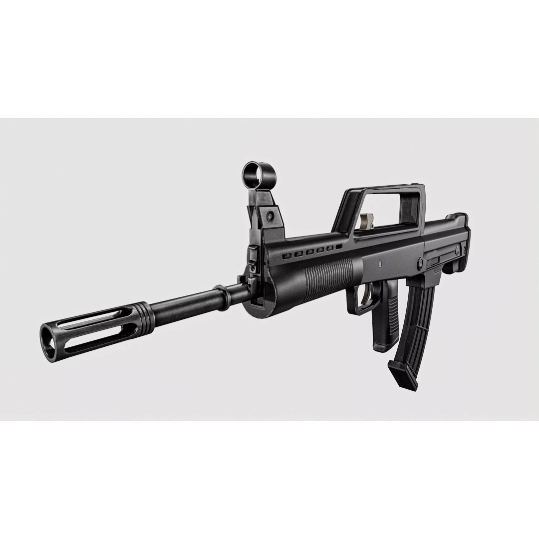 QBZX 95 Assault Rifle 3D Model – Low Poly PBR Game Asset, FBX - View 22